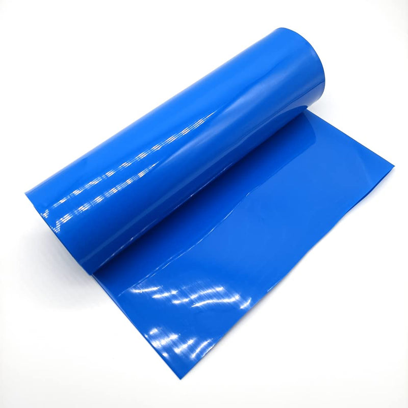 [Australia - AusPower] - 200mm(7.9in) Width PVC Heat Shrink Wrap Tube 18650 21700 26650 Lithium Battery DIY Battery Pack 3M(9.9ft) Length Blue 200mm(7.9in) 3M(9.9ft) 