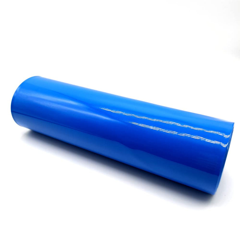 [Australia - AusPower] - 200mm(7.9in) Width PVC Heat Shrink Wrap Tube 18650 21700 26650 Lithium Battery DIY Battery Pack 3M(9.9ft) Length Blue 200mm(7.9in) 3M(9.9ft) 