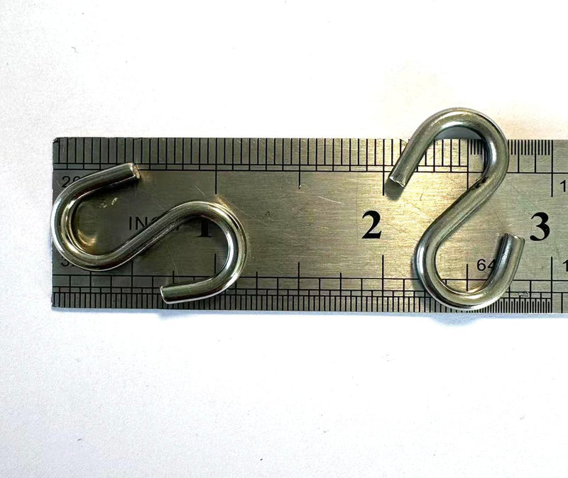[Australia - AusPower] - S Hooks 316 Stainless Steel Marine Grade Heavy Duty S Shaped Hooks Metal Hooks for Hanging Hammock Stand Swing Plants Utility Hooks 30mm Long 3mm Thickness,12pieces 3mmx30mm(12pieces) 