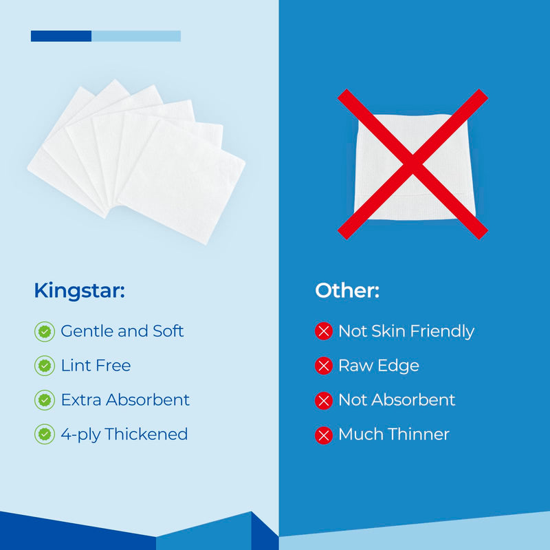 [Australia - AusPower] - Sterile Nonwoven Gauze Pads, 3"x 3" Wound Dressing, 60 Packs - 120 Pieces Superior Soft Sponge Pads, Higher Absorbent Gauze Compresses for Trauma or Post-Operative Wound Care 3"*3" 