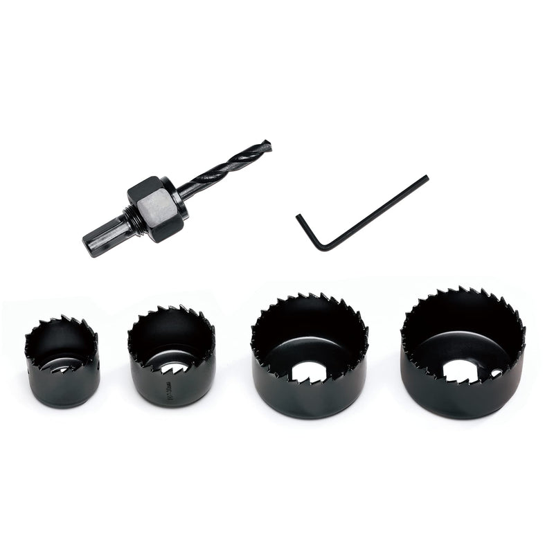 [Australia - AusPower] - KATA 6PCS Hole Saw Kit 1-1/4" to 2-1/8"(32-54mm) Hole Saw Set in Case with Mandrels and Hex Key for Soft Wood, PVC Board, Plywood 6PC 