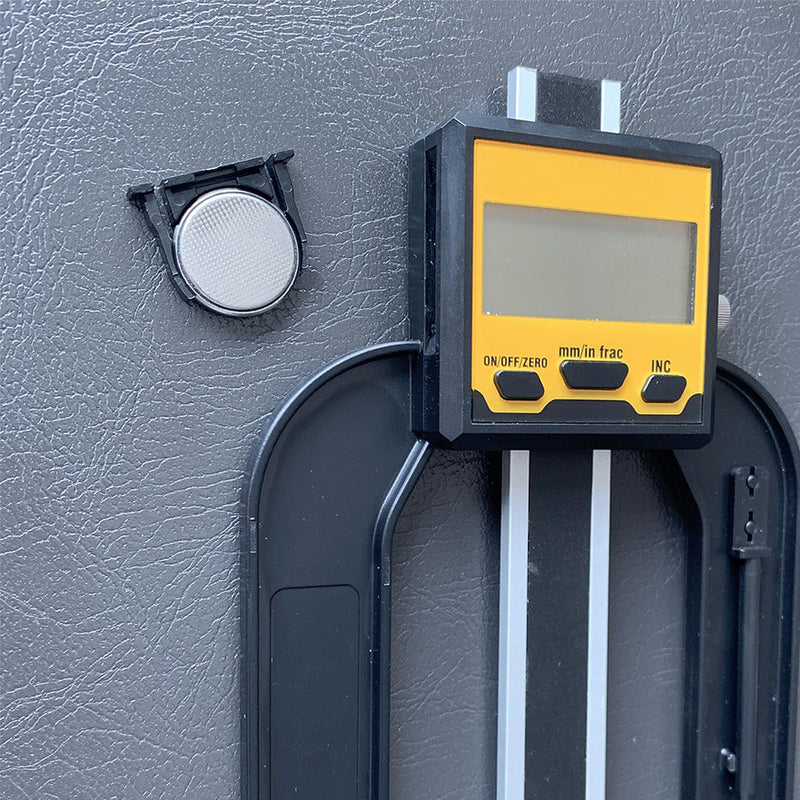 [Australia - AusPower] - Digital Height Gauge, 80mm Height Gauge Depth Gauge for Saw Table Thickness Gauge with Magnetic Feet for Woodworking Construction 