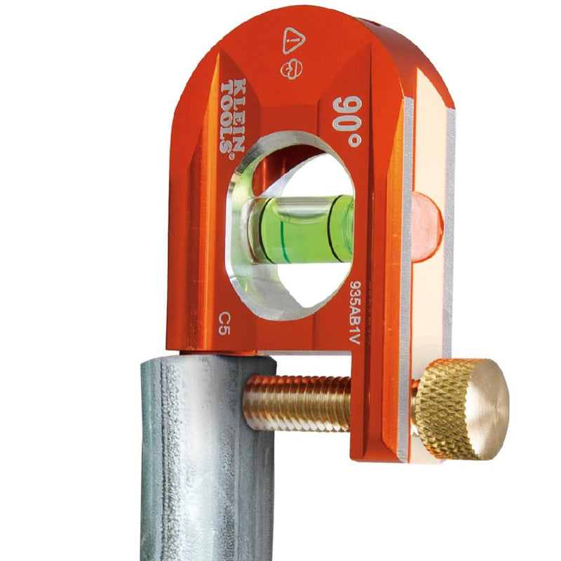 [Australia - AusPower] - Klein Tools 935AB1V No-Dog Level, 2.5-Inch Conduit Bending Level, 1 Vial, ACCU-BEND Level Eliminates Dog-Legs in Offsets and Saddle Bends 