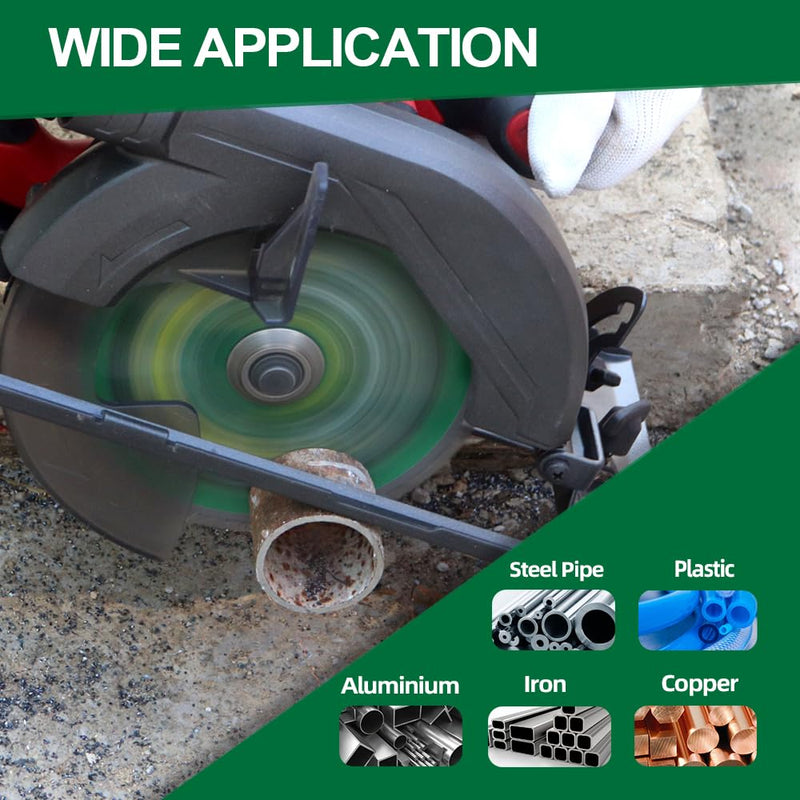 [Australia - AusPower] - KURSTOL Metal Circular Saw Blade 184 x 15.875 mm - TCG Aluminium Circular Saw Blade 60 Teeth for Aluminium, Non-Ferrous Metal, Plastic 184mm 1 