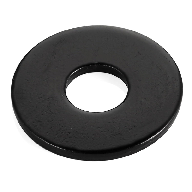 [Australia - AusPower] - 1/4" Stainless Flat Washers, 7/10" Outer Diameter, 18-8 (304) Stainless Steel Metal Washers for Screws and Bolts, Black Finish (50 PCS) 1/4" x 7/10" OD 