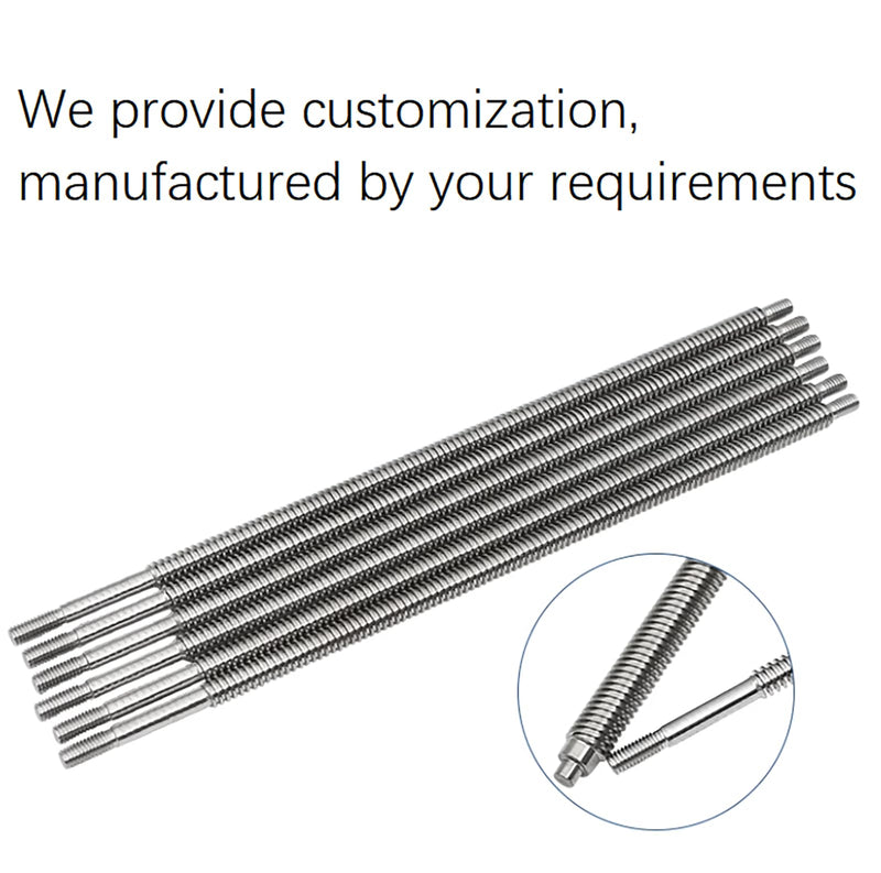 [Australia - AusPower] - T8 Lead Screw 400mm / 15.75 inch Length + Brass Nut, T8 8mm Diameter T8 x 2 Tr8 x 2 Acme Thread Screw Pitch 2mm Lead 2mm 1 Starts, 2 Pcs, Used in 3D Printer Z Axis CNC (Kwweeoo) 