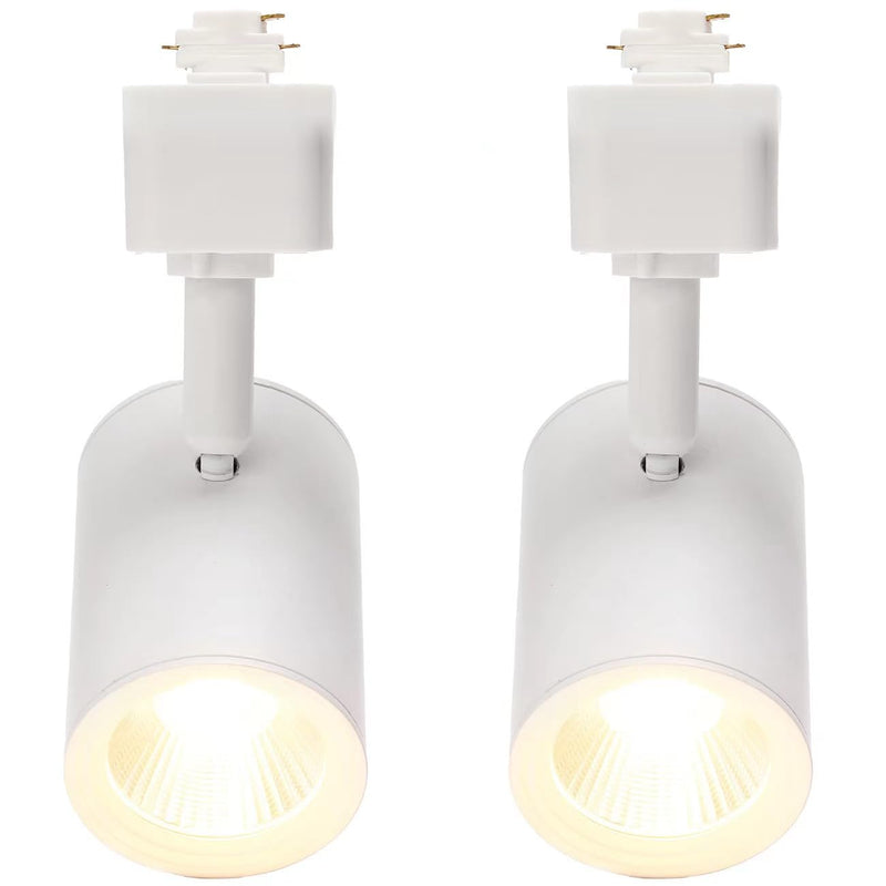 [Australia - AusPower] - Lamadri 12W LED Track Light Heads,Dimmable H Type Track Lighting Heads 3000K Warm White for Kitchen Accent,Wall,Art Exhibition, Lighting,60Â°Flicker Free CRI90+ 2 Pack (White) 