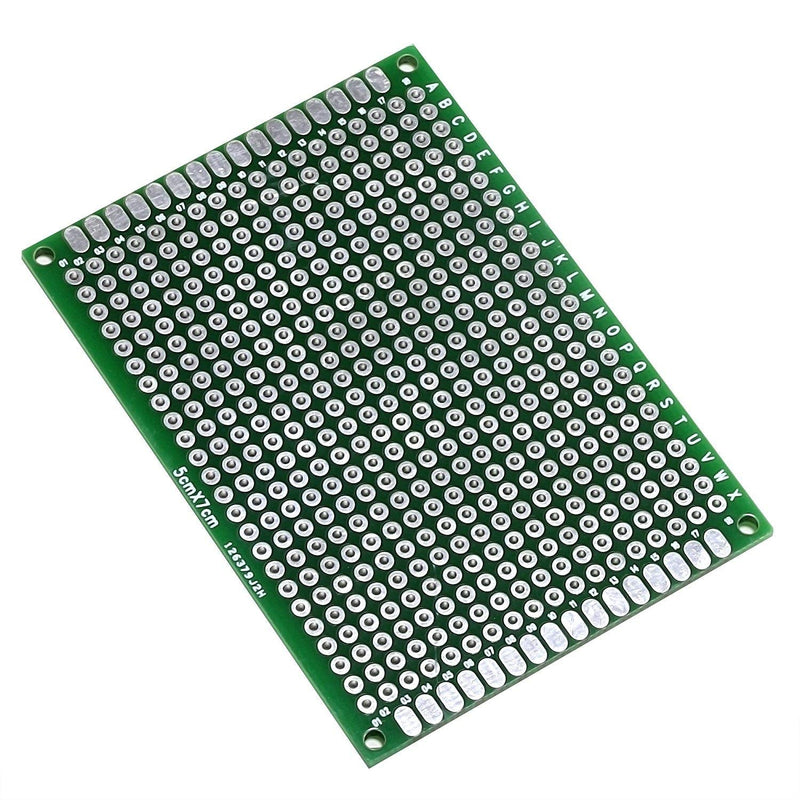 [Australia - AusPower] - (Pack of 4) PCB Prototype Board, Double Sided PCB Proto Board for DIY Solder Breadboard, 5cm X 7cm(1.969" X 2.756") Universal Printed Circuit Board 5x7-4PC 