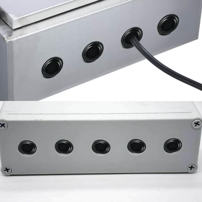 [Australia - AusPower] - 170PCS Rubber Grommet Kit, Closed Rubber Hole Plug, Rubber Grommets for Wiring Protection, Firewall Grommets Automotive, Drill Hole 7 Sizes 1/4" 3/8" 1/2" 5/8" 3/4" 7/8" 1" 