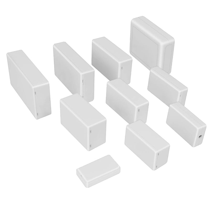 [Australia - AusPower] - LeMotech Project Box 5 Pieces ABS Plastic Electrical Project Case Small Junction Box for Electronics White 2.36 x 1.42 x 0.67 inch (60 x 36 x 17 mm) 2.36"x 1.42"x 0.67" 