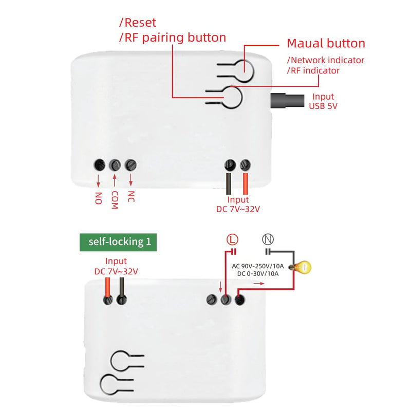 [Australia - AusPower] - Zigbee Temperature Controller, Remote Relay Switch , DC 7-32V or USB 5V Input, Zigbee Extendable Probe Sensor, Tuya App Remote (DC 7-32V) 