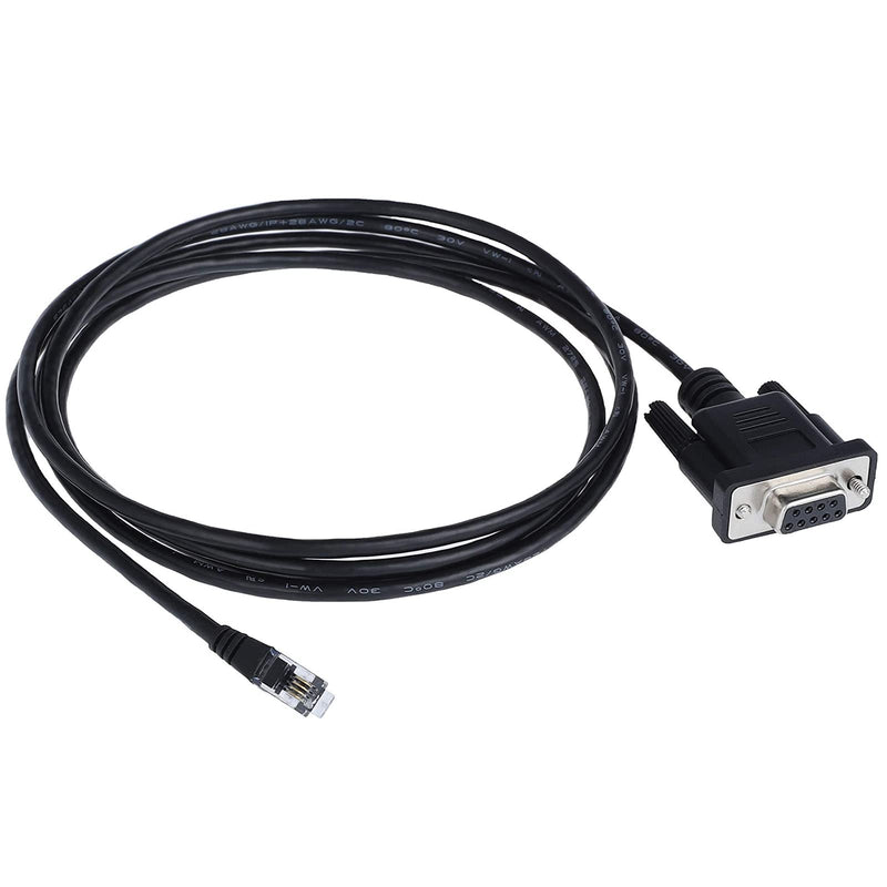 [Australia - AusPower] - LIANSHU Nexstar RS 232 PC Interface Cable(RS 232 DB9Pin Female to RJ11 4P4C) L=6FT Black (1Pack) 1Pack 