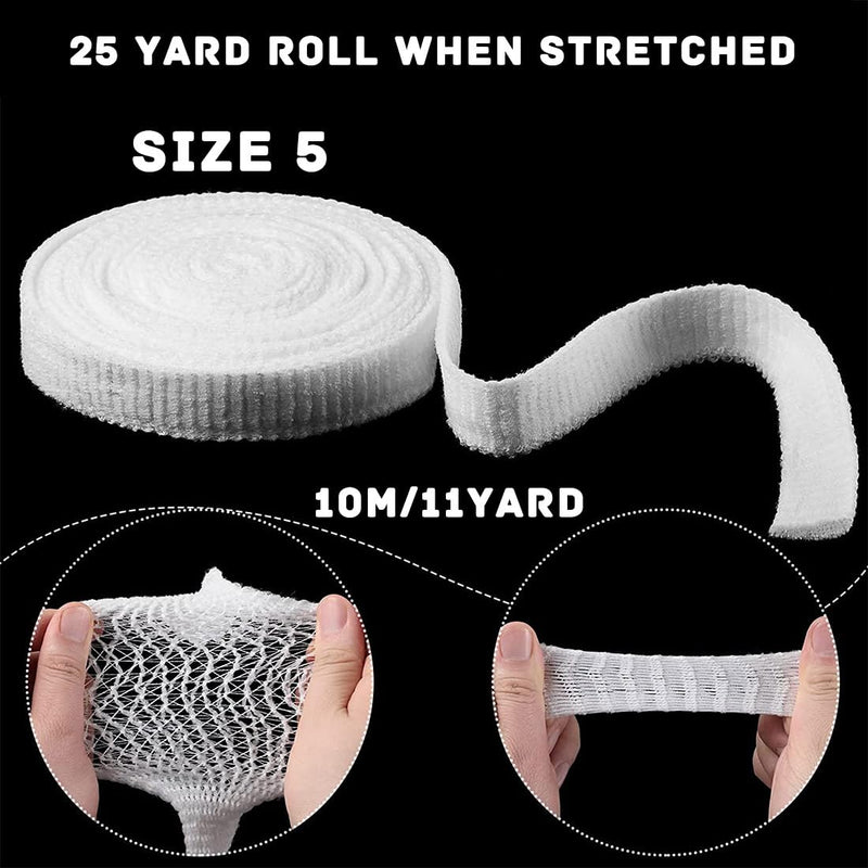 [Australia - AusPower] - Tubular Bandage Elastic Net Wound Dressing Elastic Dressing Retainer Tubular Stretch Elastic Gauze Bandages for Elbow Shank (1.5 Inch x 11 Yard) 