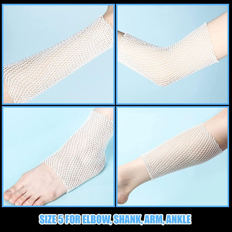 [Australia - AusPower] - Tubular Bandage Elastic Net Wound Dressing Elastic Dressing Retainer Tubular Stretch Elastic Gauze Bandages for Elbow Shank (1.5 Inch x 11 Yard) 