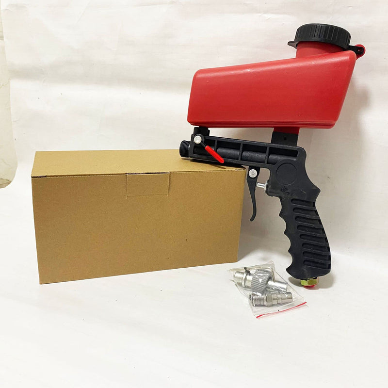 [Australia - AusPower] - 1/4” Air Sandblasting Gun Portable Handheld Sandblaster 90psi Gravity Sandblasting Gun Pneumatic Sandblaster Spray Gun Blasting Machine 