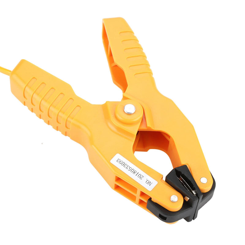 [Australia - AusPower] - Clamp Temperature Probe, HT-05 K Type Pipe Clamp Thermocouple with 1~3/8" Jaw, -40~200°C HVAC Tools Temperature Clamps, Yellow Lead Pipe Clamp for Pipes Temperature Test 