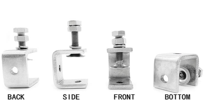 [Australia - AusPower] - 4Pcs 304 Stainless Steel C Clamp 1 Inch Tiger Clamp Woodworking Clamp Heavy Duty C-clamp With Wide Jaw Openings 30mm 