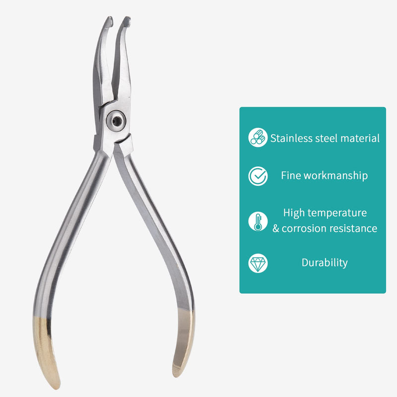 [Australia - AusPower] - LVCHEN Orthodontic Curved Pliers - Dental Wire Bending Pliers Stainless Steel Curved Dental Pliers 