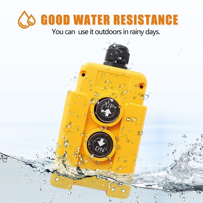 [Australia - AusPower] - Dump Trailer Remote Control Switch 12V DC Up Down Control Switch Single Double Acting Hydraulic Pump Power Supply Unit Remote Controller for Truck Lift Gate Cranes Wrecker 