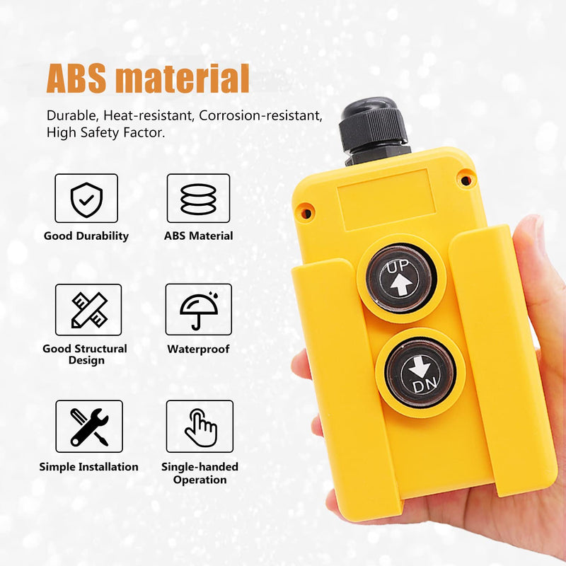 [Australia - AusPower] - Dump Trailer Remote Control Switch 12V DC Up Down Control Switch Single Double Acting Hydraulic Pump Power Supply Unit Remote Controller for Truck Lift Gate Cranes Wrecker 