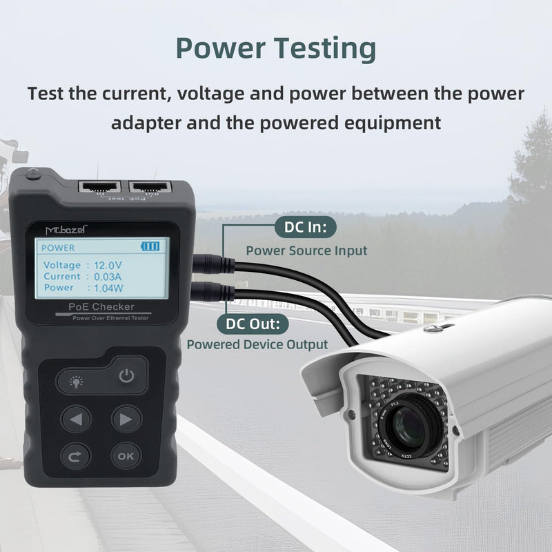 [Australia - AusPower] - Mcbazel Network Cable Tester, Ethernet Cable POE Tester for CAT5e/CAT6/CAT6a,for Tracker Underground Line Finder for Home Repair 