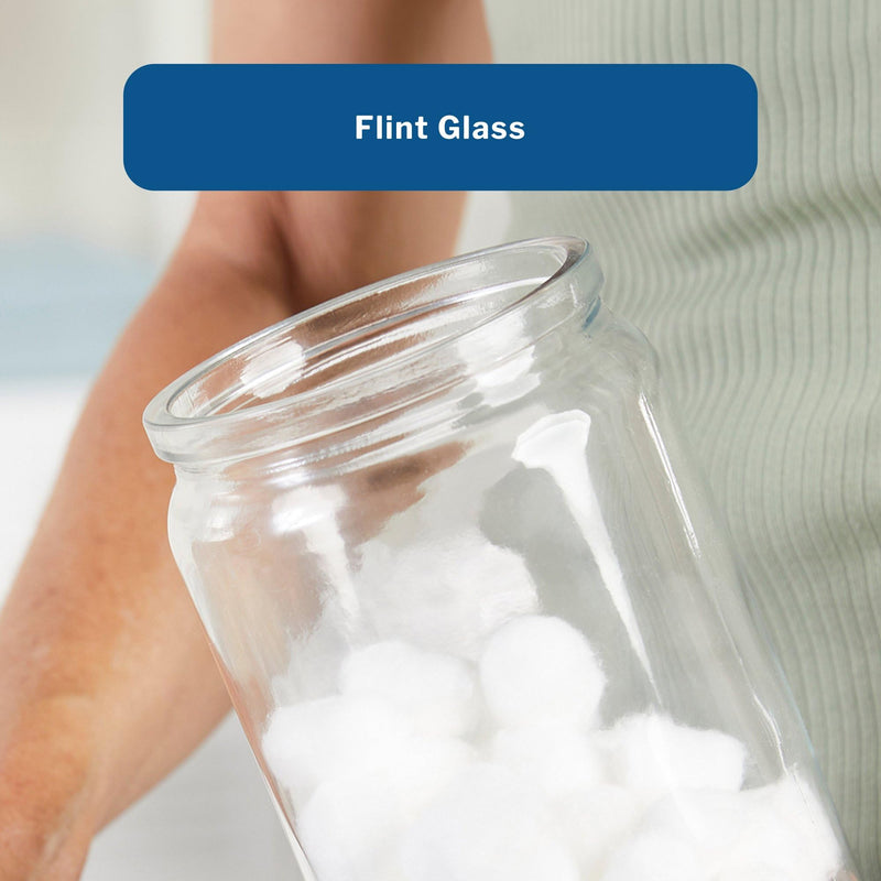 [Australia - AusPower] - McKesson Sundry Glass Jar, Stainless Steel Lid, Unlabeled, 4 1/4 in x 7 in, 1 Count 
