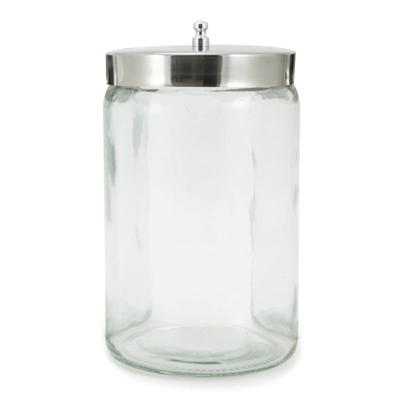 [Australia - AusPower] - McKesson Sundry Glass Jar, Stainless Steel Lid, Unlabeled, 4 1/4 in x 7 in, 1 Count 