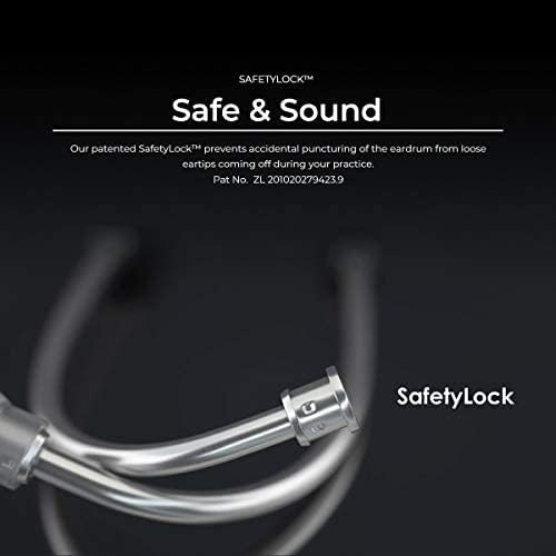 [Australia - AusPower] - MDF Instruments MD One Epoch Lightweight Titanium Stethoscope, Adult, Free-Parts-for-Life, White Tube, Cyprium Chestpiece-Headset, MDF777TCP29 