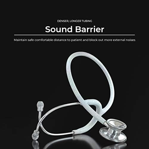 [Australia - AusPower] - MDF Instruments MD One Epoch Lightweight Titanium Stethoscope, Adult, Free-Parts-for-Life, White Tube, Cyprium Chestpiece-Headset, MDF777TCP29 