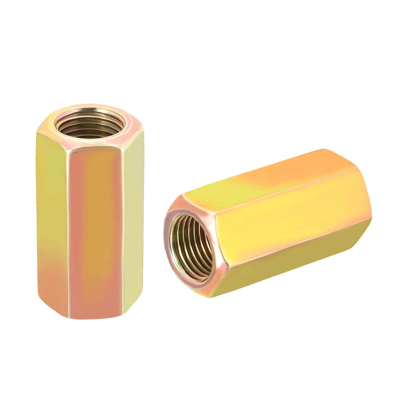 [Australia - AusPower] - MECCANIXITY Hex Coupling Nuts M10 x 1mm Fine Thread 30mm Length Sleeve Stud Rod Adapters Pipe Connectors Colorful Pack of 5 