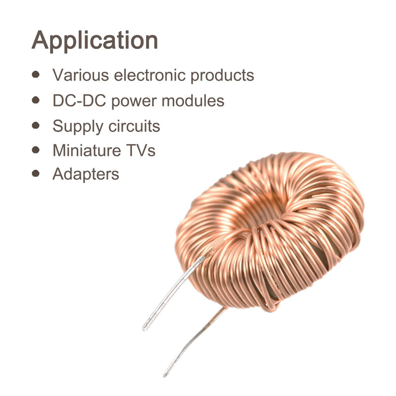 [Australia - AusPower] - MECCANIXITY Toroid Inductance Copper Coil Magnetic Inductor 330uH 5A for DIY Circuit Board Pack of 5 