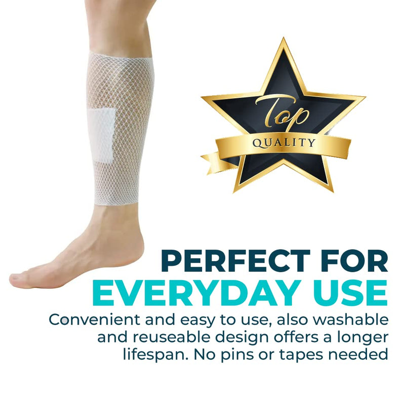 [Australia - AusPower] - Fix Tubular Net Bandage (Size 7) – 10 Yard Roll Stretches to 25 Yards - Plus Pair of Medical Scissors - Elastic Net Wound Gauze Dressing –Fits Large Thighs, Heads, Small Trunks Size 7 