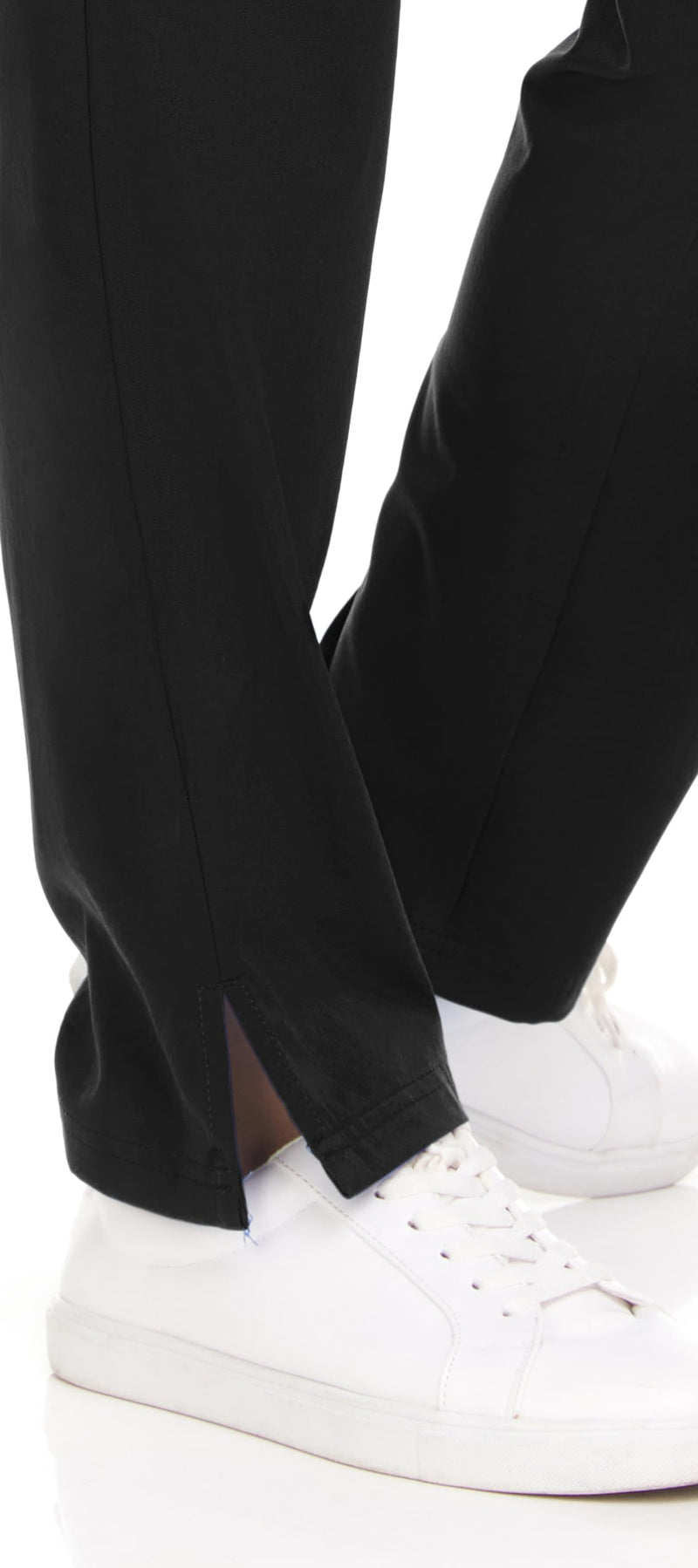 [Australia - AusPower] - Mini Marilyn Scrubs 4-Way Stretch Straight Leg Six Pocket Pants with Cargo Pockets Medium Black 