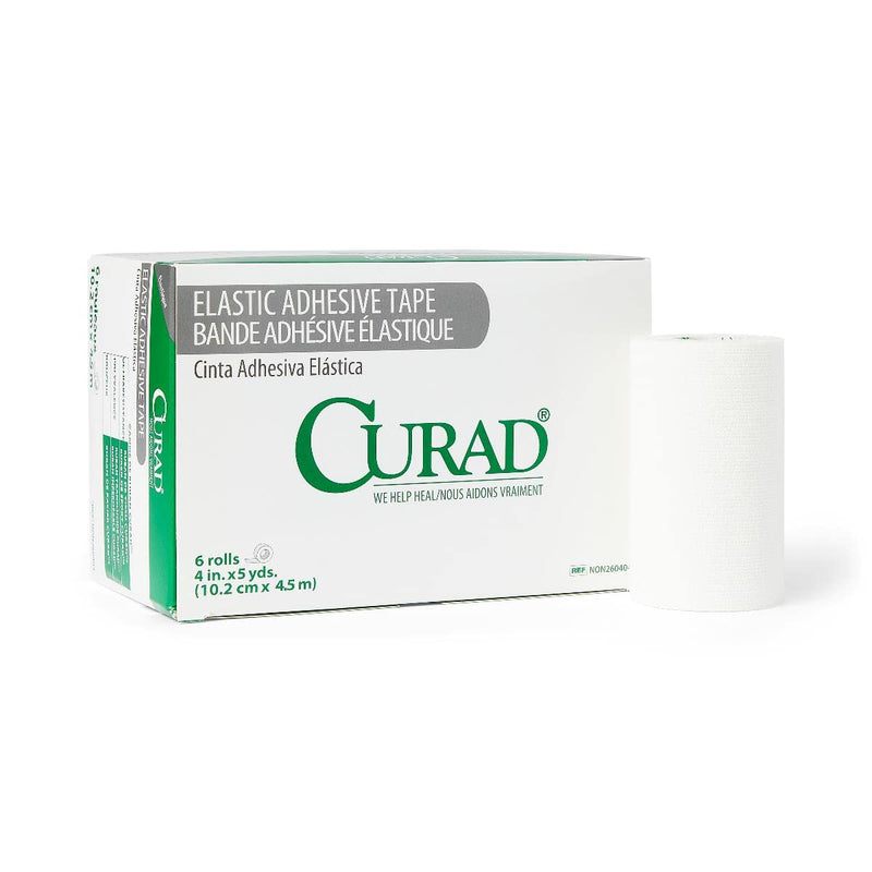 [Australia - AusPower] - Medline NON260404H Elastic Adhesive Bandage Tape, Latex Free, 4" x 5 Yards Size 