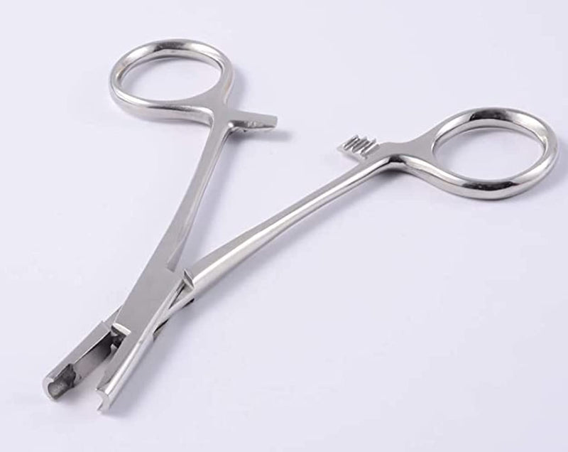 [Australia - AusPower] - 3mm Micro Dermal Anchor Tube Insertion Hemostat Forceps 5.5" Body Piercing Tool Supplies 