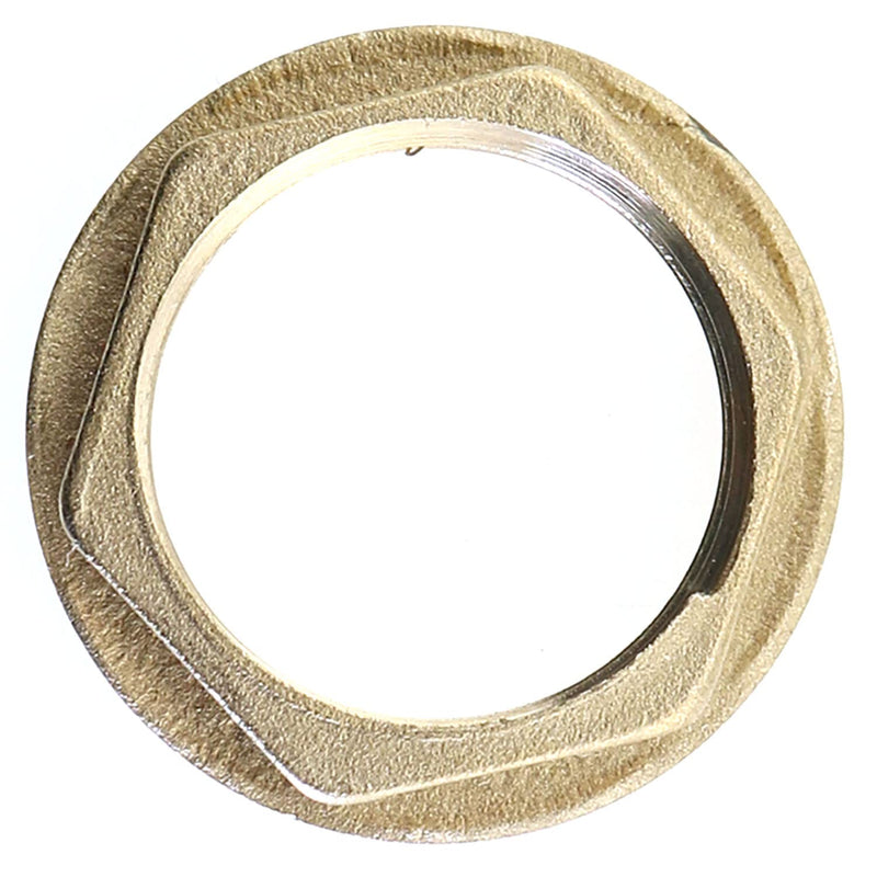 [Australia - AusPower] - MEETOOT 4pcs Brass Lock Nuts Pipe Fitting 3/4 Inch NPT Female Nut Gasket Flange Hex Suitable for Water, Gas, Oil 
