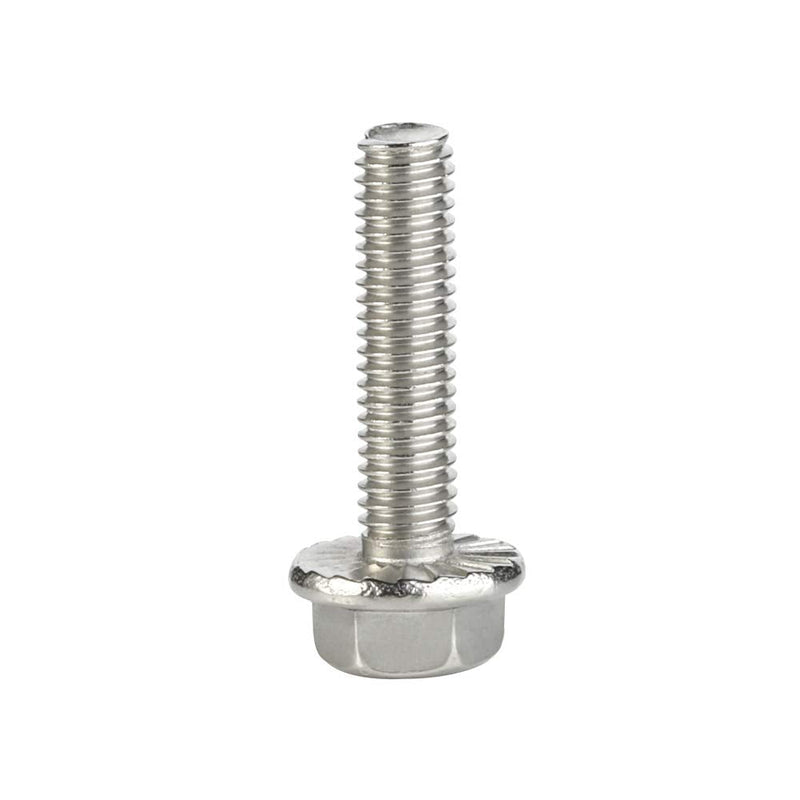 [Australia - AusPower] - M8 x 25mm Flanged Hex Head Bolts Flange Hexagon Screws, Stainless Steel A2, DIN 6921, 15 PCS M8-1.25 x 25mm 