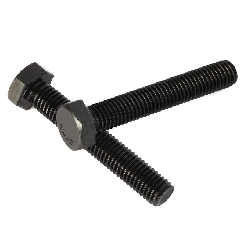 [Australia - AusPower] - M8 x 80mm Hex Head Screw Bolts, Fully Threaded, Alloy Steel Grade 12.9, Black Oxide Finish, Quantity 10 M8-1.25 x 80mm 