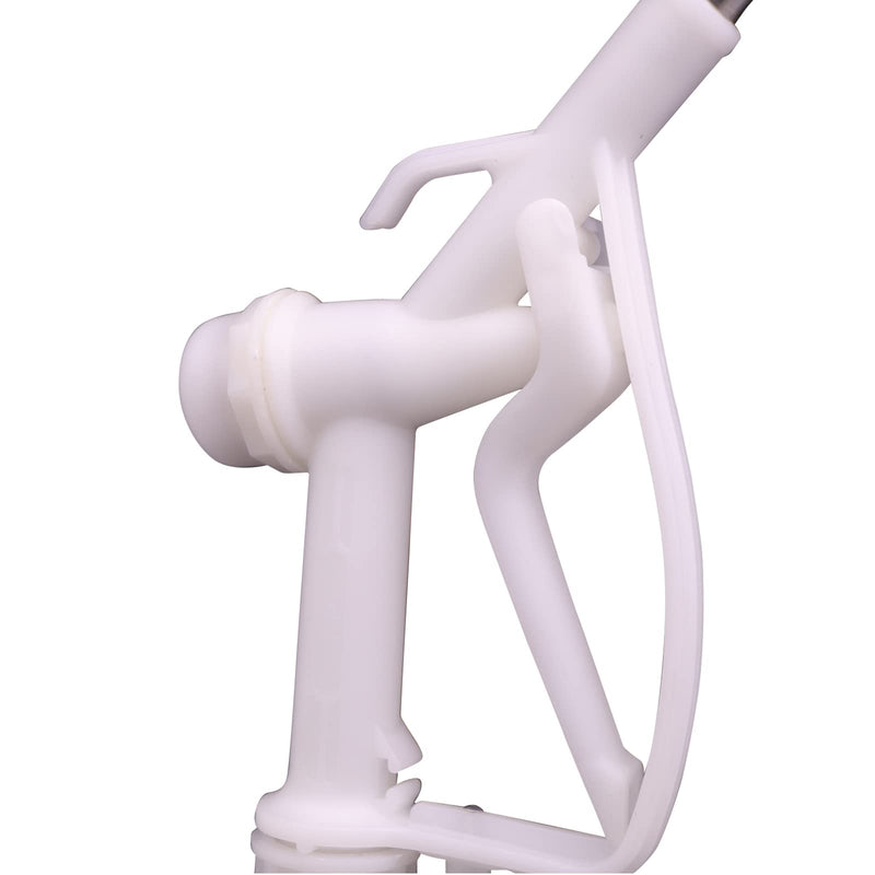 [Australia - AusPower] - 1" Barb Plastic Manual Nozzle with 0.7(18mm) Inch Stainless Steel Spout Diesel Exhaust Fluid (DEF)/Antifreeze Nozzle for Water, Ethanol, Methanol Blend, Diesel, and Industrial Dispensing 
