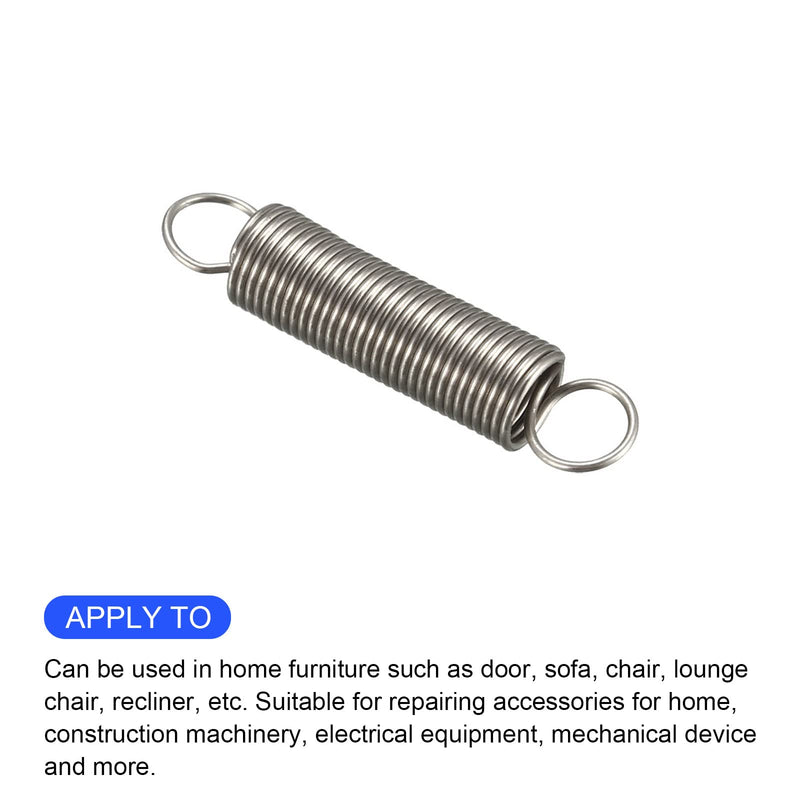 [Australia - AusPower] - Extension Spring (0.5x5x25mm/0.02"x0.2"x0.98") 15Pcs, Stainless Steel Tension Spring Wire - for Home Repair Construction Machinery 0.02"x0.2"x0.98" 