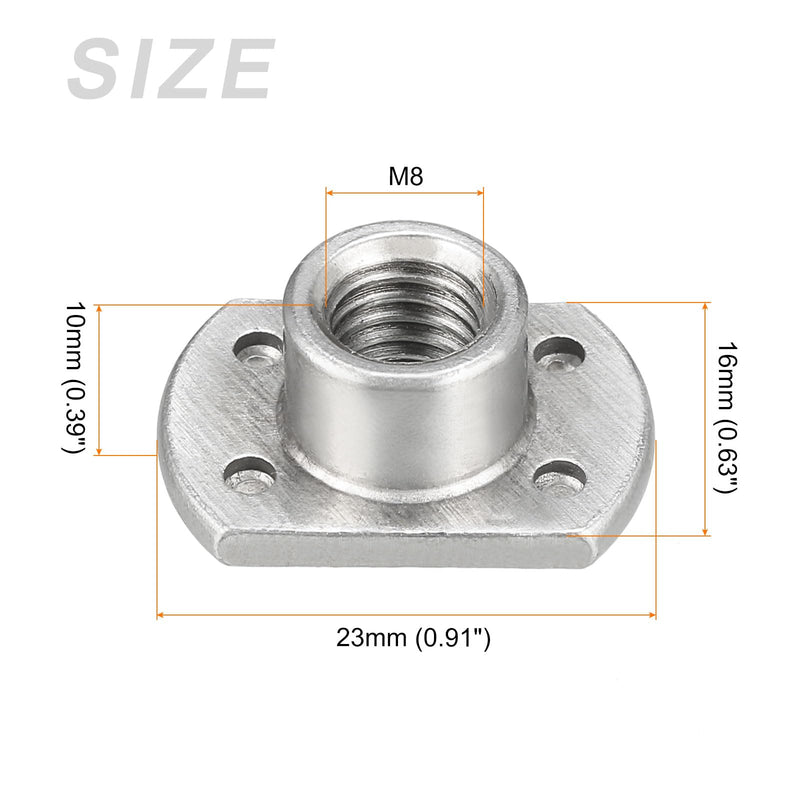 [Australia - AusPower] - Spot Weld Nuts (M8 x 1.25mm) 10Pcs, Carbon Steel Double Tab Fastener Nut - for Building Industrial M8 x 1.25mm 10 