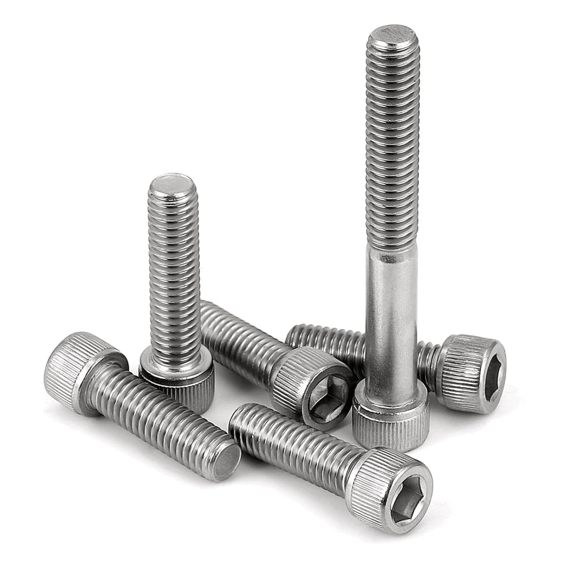 [Australia - AusPower] - 3/8-16 x 1-1/4" Socket Head Cap Screws Bolts, Stainless Steel 18-8 (304), Bright Finish, Fully Threaded, Allen Socket Drive, 10 PCS 3/8-16 x 1-1/4" 