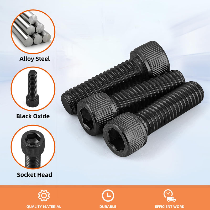 [Australia - AusPower] - M6 x 25mm (8mm to 100mm available) Socket Head Cap Screws Bolts, Grade 12.9 Alloy Steel Black Oxide, Allen Socket Drive, Machine Thread, 25 PCS M6 x 25mm 