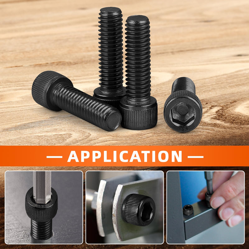 [Australia - AusPower] - M6 x 25mm (8mm to 100mm available) Socket Head Cap Screws Bolts, Grade 12.9 Alloy Steel Black Oxide, Allen Socket Drive, Machine Thread, 25 PCS M6 x 25mm 