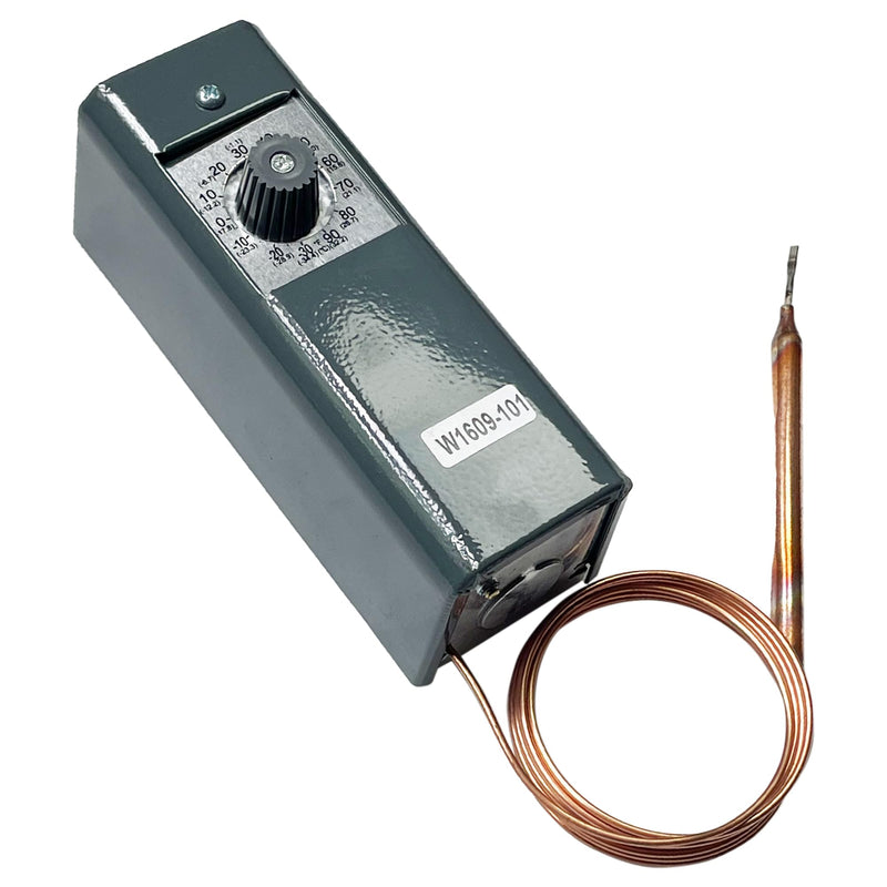[Australia - AusPower] - W1609-101 Refrigeration Thermostat Temperature Controller Remote Bulb TH-1609 ( from -30 Degrees F to 90 Degrees F ,-34 Degrees C to 32 Degrees C, 5 Ft Capillary) 