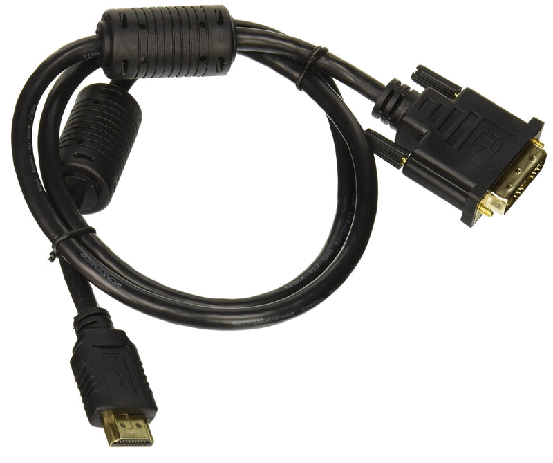 [Australia - AusPower] - Monoprice 3ft 28AWG High Speed HDMI to Adapter DVI Cable with Ferrite Cores - Black 3 Feet 