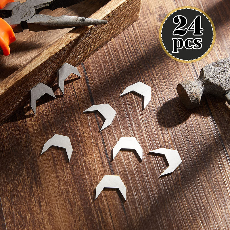 [Australia - AusPower] - Drawer Stops, Drawer Stoppers for Dresser Metal Drawer Stops Antique Style Drawer Track Guide and Glides Stopper Furniture Parts Accessories for Drawers (24 Pieces) 24 