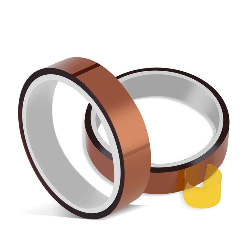 High Temperature Tape Heat Tape Heat Resistant Tape Heat Transfer Tape Heat Tape for Sublimation No Residue 10mm X 33m 108ft (Yellow-2 Roll) A-Yellow-2 Roll