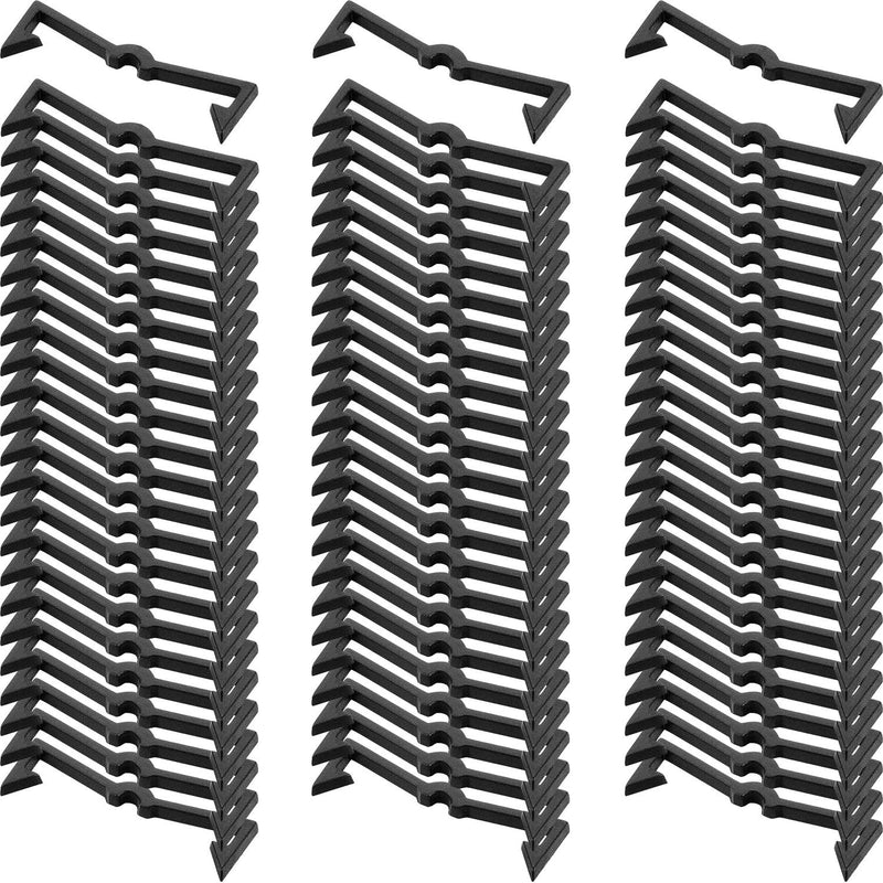 [Australia - AusPower] - Mudder Pegboard Hooks Plastic Peg Locks Pegboard Hook Retainers Pegboard Display Hook Organizer Peg Board Hook Clip Retainers Fit 1/4 Inch and 1/8 Inch Pegboards(100 Pieces) 100 