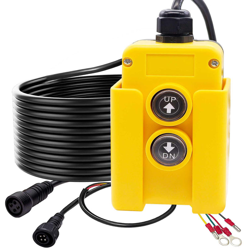 [Australia - AusPower] - mxuteuk 4 Wire Dump Trailer Remote Control Switch 12V DC Up Down Switch for Double Acting Hydraulic Pump Lift Winch Dump Bed G018-4W 
